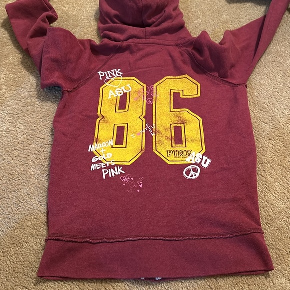 ASU X PINK Maroon and Gold Jacket 2000s - Picture 2 of 2